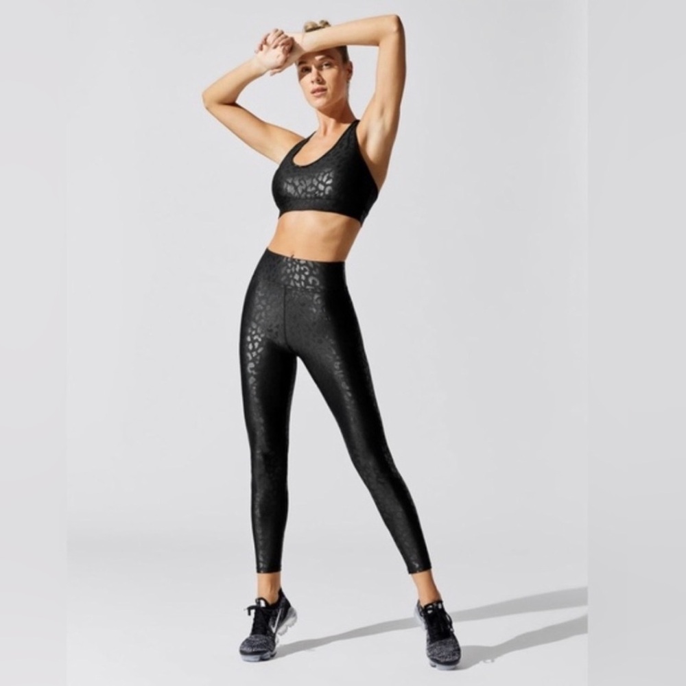 Carbon38 High rise Black Takara Leopard Leggings